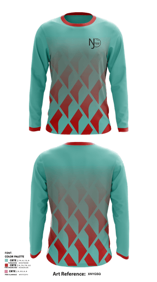Long Sleeve Performance Shirt, NJ Squash Club, Tennis, Teamtime, Team time, sublimation, custom sports apparel, team uniforms, spirit wear, spiritwear, sports uniforms, custom shirts, team store, custom team store, fundraiser sports, apparel fundraiser