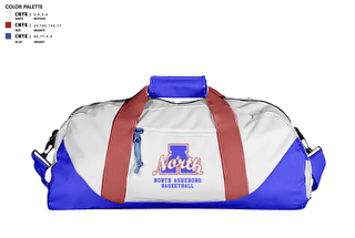 Duffle Bag, North Asheboro Middle School Basketball, Men's Basketball, Teamtime, Team time, sublimation, custom sports apparel, team uniforms, spirit wear, spiritwear, sports uniforms, custom shirts, team store, custom team store, fundraiser sports, apparel fundraiser
