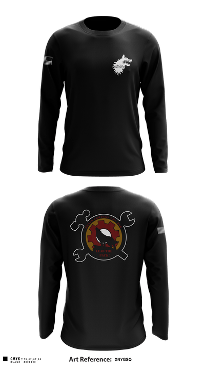 B Co., 25th BSB, 1st BDE, 11th ADV 27348803 Long Sleeve Performance Shirt - 10