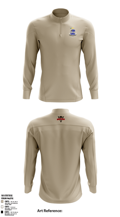 Fighting Falcons 2-39 IN 61217991 Quarter Zip Jacket - 2