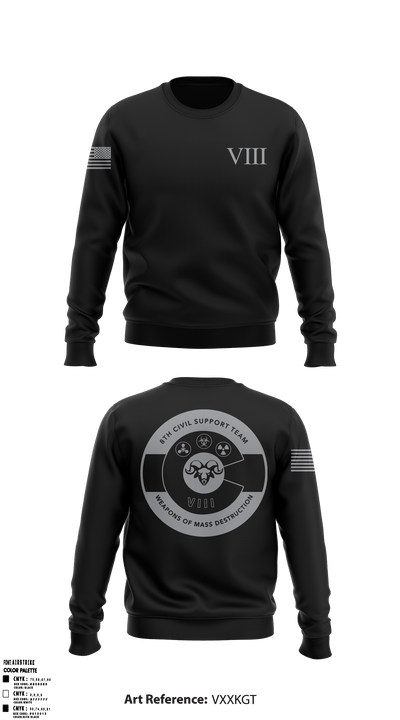 8th WMD-Civil Support Team 4584210 Crew Neck Sweatshirt - 3