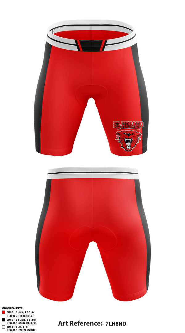 Men's Compression Shorts, El Dorado High School Wrestling, Wrestling, Teamtime, Team time, sublimation, custom sports apparel, team uniforms, spirit wear, spiritwear, sports uniforms, custom shirts, team store, custom team store, fundraiser sports, apparel fundraiser