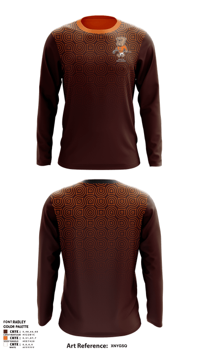 Heath Bulldogs 77757851 Long Sleeve Performance Shirt - 1