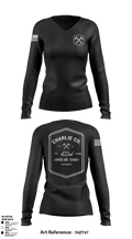 422 CA BN 45970215 Women's Long Sleeve V-neck Shirt - 2