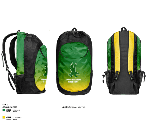 Gear Bag, Akron Firestone High School Wresling, Wrestling, Teamtime, Team time, sublimation, custom sports apparel, team uniforms, spirit wear, spiritwear, sports uniforms, custom shirts, team store, custom team store, fundraiser sports, apparel fundraiser