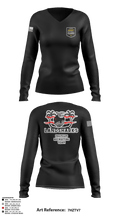 22ND RRB 50594442 Women's Long Sleeve V-neck Shirt - 49