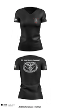 AREA 2, 12TH BN ARCG 57616910 Women's Short Sleeve V-neck Shirt - 1