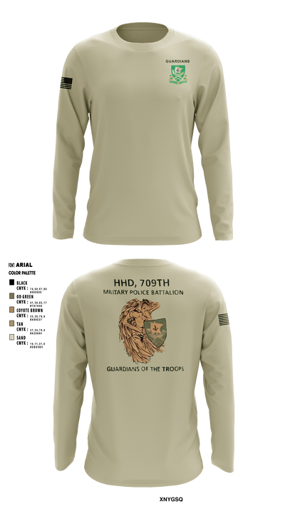 709th MP BN HHD 13627069 Long Sleeve Performance Shirt - 5