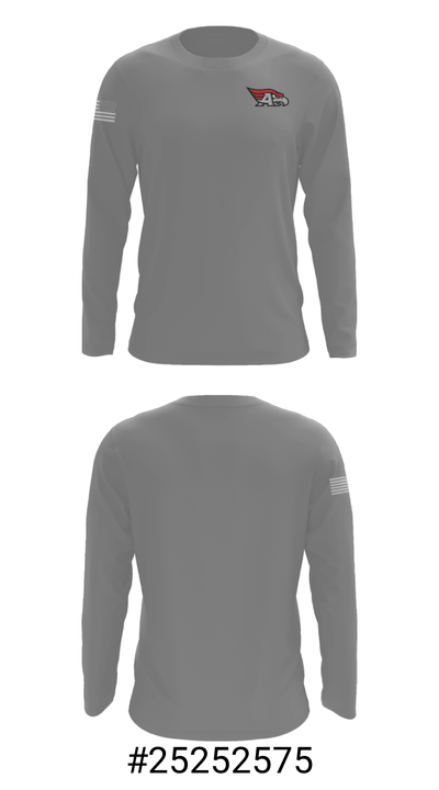 Allentown High School Cross Country 36691106 Long Sleeve Performance Shirt - 16