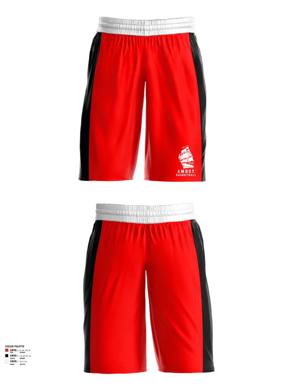 Womens Basketball Shorts, Amboy High School Basketball, Women's Basketball, Teamtime, Team time, sublimation, custom sports apparel, team uniforms, spirit wear, spiritwear, sports uniforms, custom shirts, team store, custom team store, fundraiser sports, apparel fundraiser