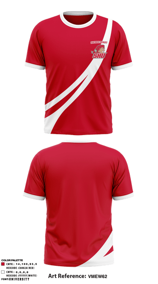 Short Sleeve Performance Shirt, Sacred Heart University Fencing, School Spirit Store, Teamtime, Team time, sublimation, custom sports apparel, team uniforms, spirit wear, spiritwear, sports uniforms, custom shirts, team store, custom team store, fundraiser sports, apparel fundraiser