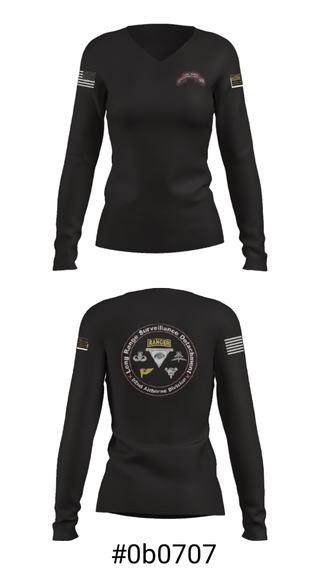 Women's Long Sleeve Vneck Shirt, , Army, Teamtime, Team time, sublimation, custom sports apparel, team uniforms, spirit wear, spiritwear, sports uniforms, custom shirts, team store, custom team store, fundraiser sports, apparel fundraiser