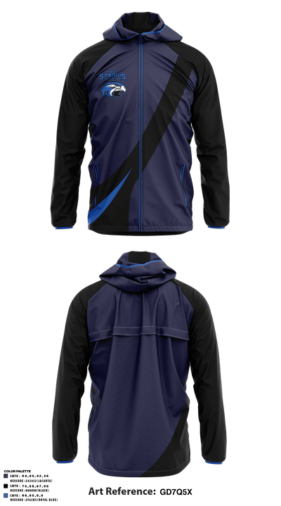 Big Springs Charter School 83708819 Windbreaker - 1