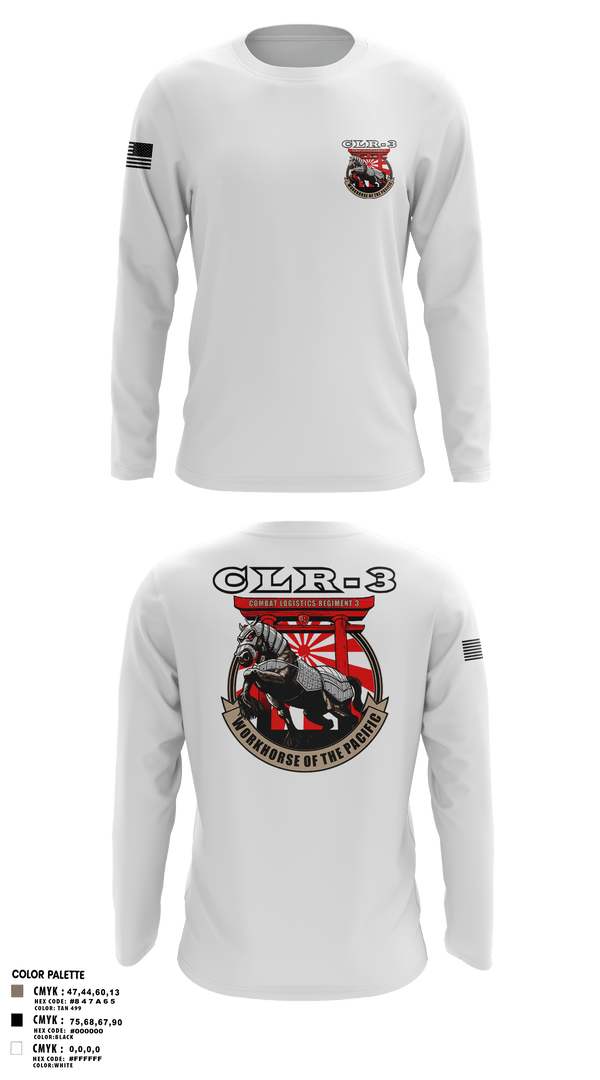 Long Sleeve Performance Shirt, CLR-3, Marines, Teamtime, Team time, sublimation, custom sports apparel, team uniforms, spirit wear, spiritwear, sports uniforms, custom shirts, team store, custom team store, fundraiser sports, apparel fundraiser