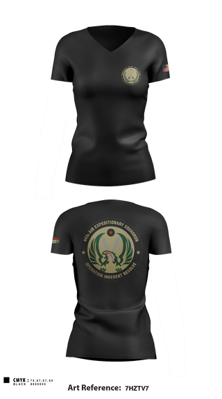 Women's Short Sleeve Vneck Shirt, 443 AES, Air Force, Teamtime, Team time, sublimation, custom sports apparel, team uniforms, spirit wear, spiritwear, sports uniforms, custom shirts, team store, custom team store, fundraiser sports, apparel fundraiser