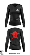 ARMSTRONGINC.Est1964 5136352 Women's Long Sleeve V-neck Shirt - 1