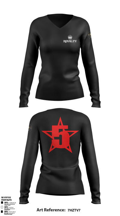 ARMSTRONGINC.Est1964 5136352 Women's Long Sleeve V-neck Shirt - 1