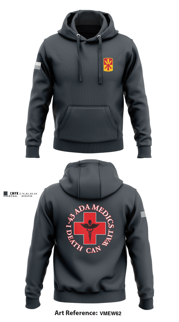 Hoodie, Medics, 1-43 ADA, Army, Teamtime, Team time, sublimation, custom sports apparel, team uniforms, spirit wear, spiritwear, sports uniforms, custom shirts, team store, custom team store, fundraiser sports, apparel fundraiser