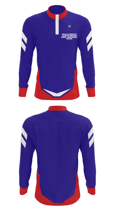 Utica Academy of Science Charter School (High School) Soccer 7233794 Quarter Zip Jacket - 13