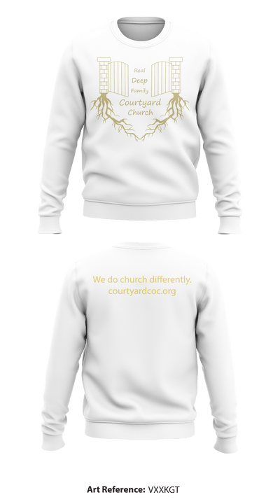 Courtyard Chuch 37286717 Crew Neck Sweatshirt - 36