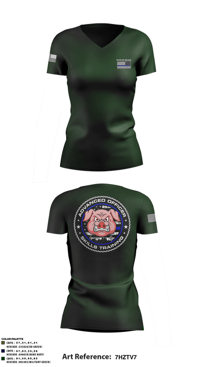 AOST 21897145 Women's Short Sleeve V-neck Shirt - 3