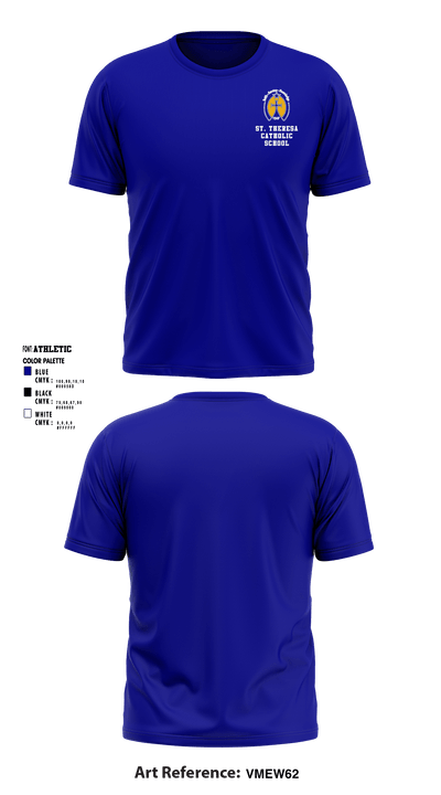 St. Theresa Catholic School 5103712 Short Sleeve Performance Shirt - 1