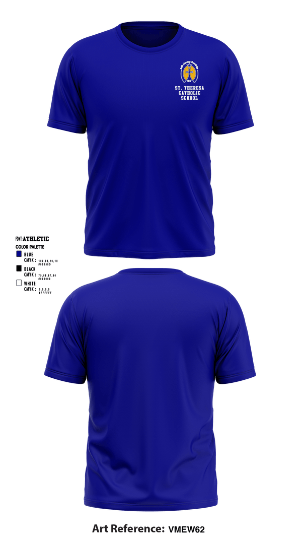Short Sleeve Performance Shirt, St. Theresa Catholic School, Spirit Store, Teamtime, Team time, sublimation, custom sports apparel, team uniforms, spirit wear, spiritwear, sports uniforms, custom shirts, team store, custom team store, fundraiser sports, apparel fundraiser