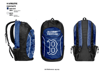 Gear Bag, Beaumont High School Wrestling, Wrestling, Teamtime, Team time, sublimation, custom sports apparel, team uniforms, spirit wear, spiritwear, sports uniforms, custom shirts, team store, custom team store, fundraiser sports, apparel fundraiser