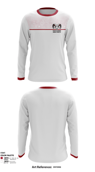 Long Sleeve Performance Shirt, Faith Academy Cross Country, Cross Country, Teamtime, Team time, sublimation, custom sports apparel, team uniforms, spirit wear, spiritwear, sports uniforms, custom shirts, team store, custom team store, fundraiser sports, apparel fundraiser