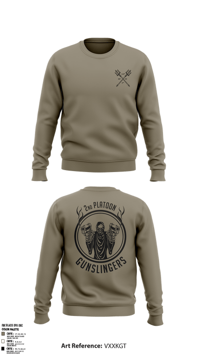 113th 2nd platoon 28176781 Crew Neck Sweatshirt - 2