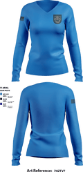 19th SFG(A) 88771055 Women's Long Sleeve V-neck Shirt - 1