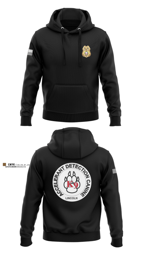 Hoodie, Stafford County Fire Marshal's Office, Fire Department, Teamtime, Team time, sublimation, custom sports apparel, team uniforms, spirit wear, spiritwear, sports uniforms, custom shirts, team store, custom team store, fundraiser sports, apparel fundraiser