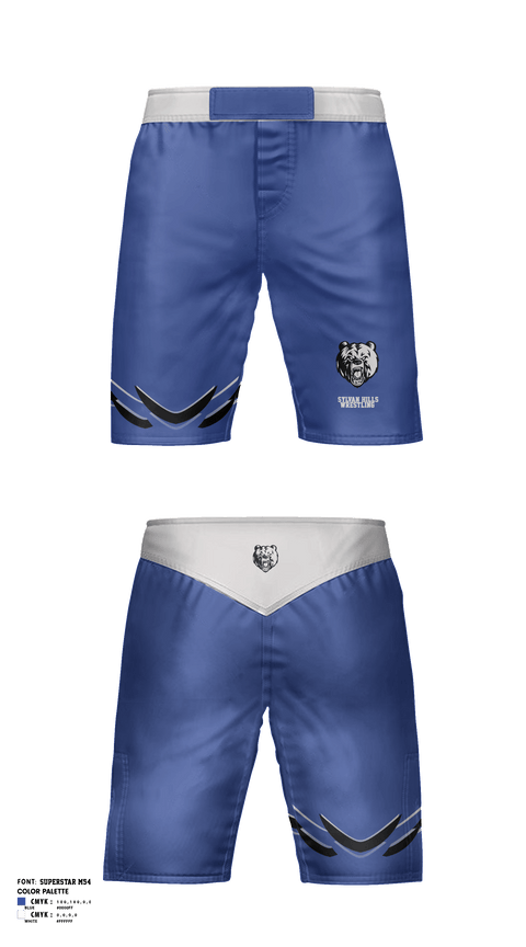 Fight Shorts, Sylvan Hills High School Wrestling, Wrestling, Teamtime, Team time, sublimation, custom sports apparel, team uniforms, spirit wear, spiritwear, sports uniforms, custom shirts, team store, custom team store, fundraiser sports, apparel fundraiser