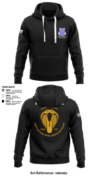 Hoodie, Charlie Company, 305th MI BN, , Teamtime, Team time, sublimation, custom sports apparel, team uniforms, spirit wear, spiritwear, sports uniforms, custom shirts, team store, custom team store, fundraiser sports, apparel fundraiser