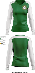 Rio Vista High School Cheer 39525245 Women's Long Sleeve V-neck Shirt - 1