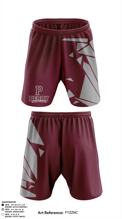Perry High School 43472563 Athletic Shorts With Pockets - 1