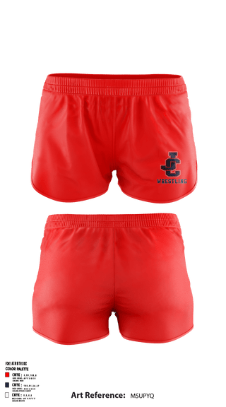 Women's Shorts, Jefferson County High School Wrestling, Wrestling, Teamtime, Team time, sublimation, custom sports apparel, team uniforms, spirit wear, spiritwear, sports uniforms, custom shirts, team store, custom team store, fundraiser sports, apparel fundraiser