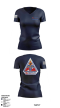 American Ambulance Rescue 49557589 Women's Short Sleeve V-neck Shirt - 3