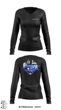 LittleRockDog’s 15198553 Women's Long Sleeve V-neck Shirt - 1
