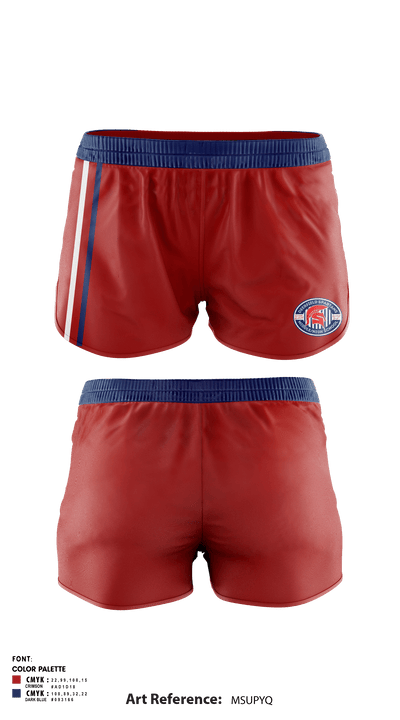 Deerfield Spartans 70585426 Track Shorts - 2