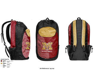 Gear Bag, Marion High School Basketball, Women's Basketball, Teamtime, Team time, sublimation, custom sports apparel, team uniforms, spirit wear, spiritwear, sports uniforms, custom shirts, team store, custom team store, fundraiser sports, apparel fundraiser