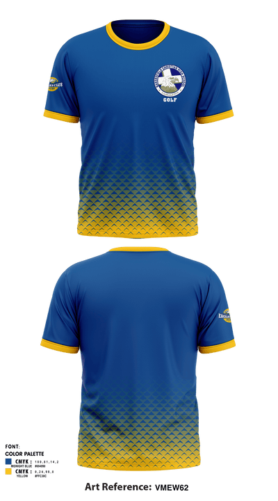 Bakersfield Christian High School Golf 54410462 Short Sleeve Performance Shirt - 1