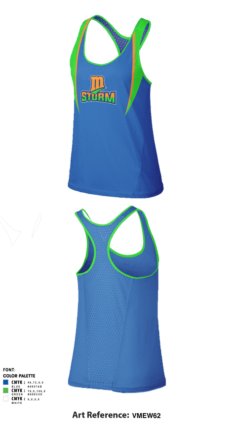 Women's Track Singlet, Storm Track & Field, Track & Field, Teamtime, Team time, sublimation, custom sports apparel, team uniforms, spirit wear, spiritwear, sports uniforms, custom shirts, team store, custom team store, fundraiser sports, apparel fundraiser