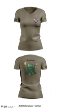 Krakens 72213128 Women's Short Sleeve V-neck Shirt - 6
