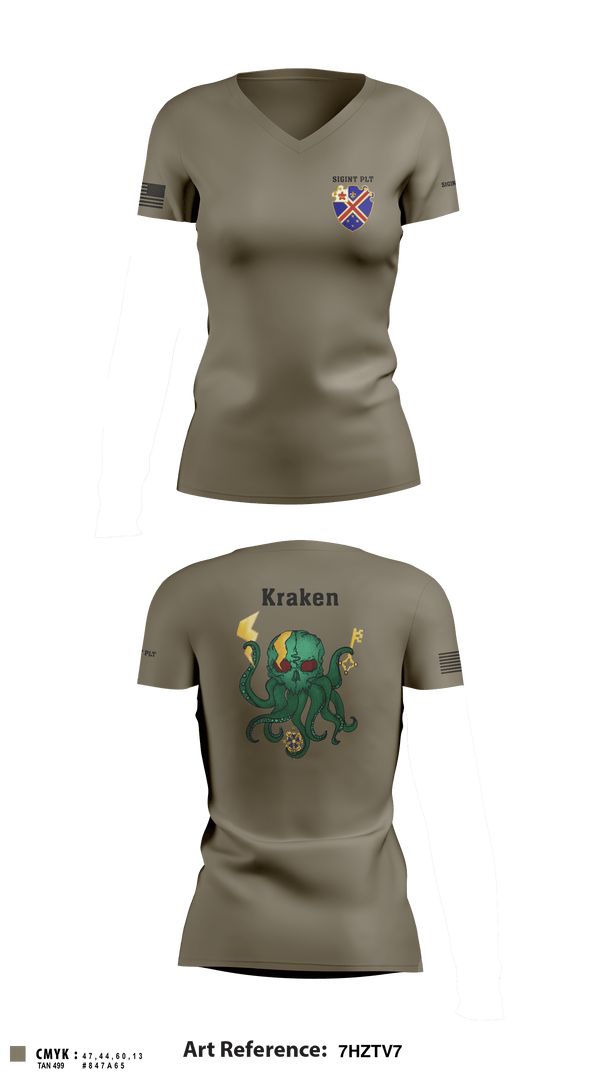 Women's Short Sleeve Vneck Shirt, , Army, Teamtime, Team time, sublimation, custom sports apparel, team uniforms, spirit wear, spiritwear, sports uniforms, custom shirts, team store, custom team store, fundraiser sports, apparel fundraiser