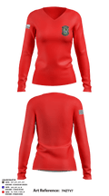 Station 3 6417470 Women's Long Sleeve V-neck Shirt - 3