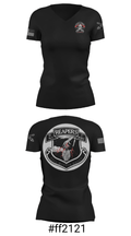 C Btry 2-32 FAR 54582520 Women's Short Sleeve V-neck Shirt - 19