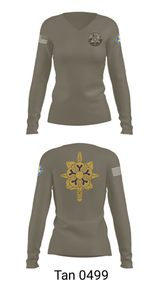 Women's Long Sleeve Vneck Shirt, , Army, Teamtime, Team time, sublimation, custom sports apparel, team uniforms, spirit wear, spiritwear, sports uniforms, custom shirts, team store, custom team store, fundraiser sports, apparel fundraiser
