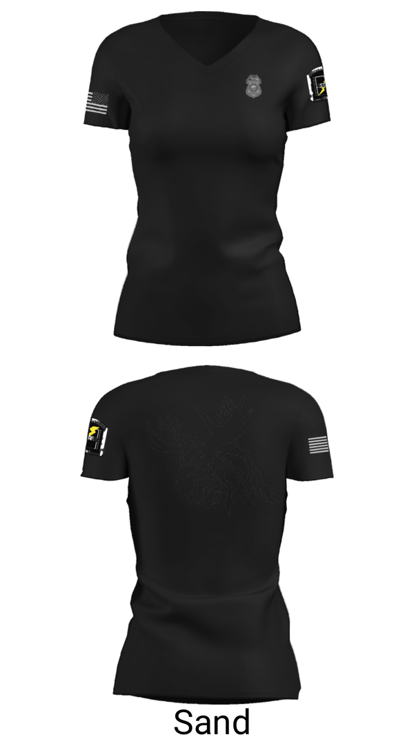 Women's Short Sleeve Vneck Shirt, , Police, Teamtime, Team time, sublimation, custom sports apparel, team uniforms, spirit wear, spiritwear, sports uniforms, custom shirts, team store, custom team store, fundraiser sports, apparel fundraiser