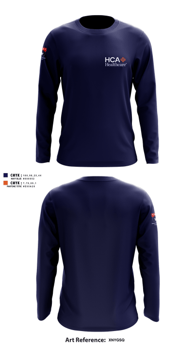 HCA HEALTHCARE 97224522 Long Sleeve Performance Shirt - 2
